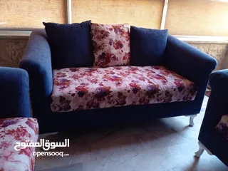  2 كنب تفصيل قماش 5 مقاعد