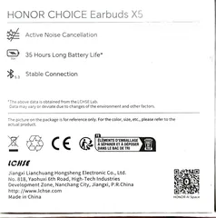  2 سماعه الهاتف HONOR CHOICE EARBUDS X5