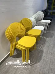  6 للبيع طاولات وكراسي مستعملة بحالة شبه جديدة – البيع كامل فقط يستخدم لمطاعم وكافيهات ومنازل