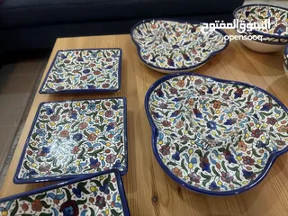  6 طقم صحون نخب عالي (نقشة مميزة)