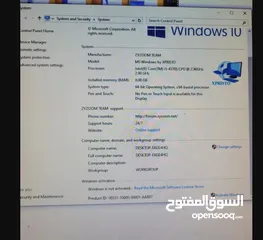  1 كمبيوتر كور اي 5 الجيل الرابع مع شاشته وملحقاته