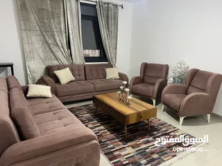  1 شقه مفروشه للايجار في البيره قرب دوار حبوب وقرب برافو في المصيون