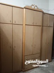  1 خزاين 6 طابقين وطابق  مستعمل خشب لاتيه وزان تفصيل