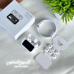  6 سماعة بلوتوث لاسلكي الجديد ابو شاشه A9 Pro تستطيع التحكم عبر المس