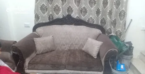  1 طقم كنب مستعمل نضيف للبيع 40دينار