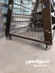  1 ستاند ارفف حديد متحرك ثقيل