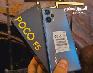  2 مستعمل ايام poco F5 5G رام 12 جيجا 256 أغراضة والكرتونه الأصلية مكفول متوفر توصيل