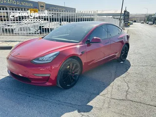  7 تسلا MODEL 3 موديل 2020  ستاندر بلس حرره خمري مميزه