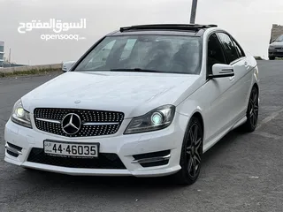  1 Mercedes Benz c200 plus مواصفات خاصه وارد  Amg وكاله 2014 فل كامل فحص كامل