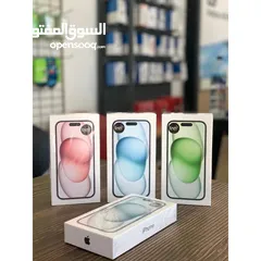  7 iPhone 15 (128GB/256GB) جديد  كفالة شرق اوسط لمدة عام من تاريخ الشراء الجهاز  يوجد بكج اصلي