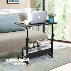  9 طاولة لابتوب خشبية بتصميم عصري ومتين سطح واسع يكفي لابتوب، دفتر محاضرات، كتب وأقلام وحتى فنجان قهوة