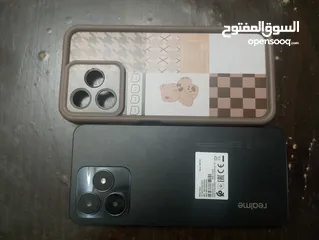  2 هاتف realme 53c مستعمل شبه جديد لون اسود معه كفر