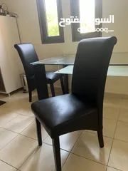  6 Dining table and chairs