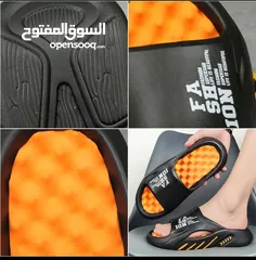  3 Men's massage slippers indoor and outdoor sandals good quality now available in Oman cash on deliver