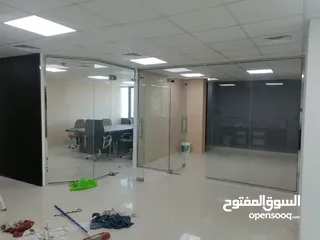  3 Office design ,Glass partition, Gypsum work, AC Duct