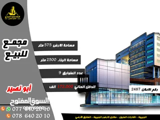  1 رقم الاعلان (2487) مجمع تجاري للبيع في ابو نصير الشارع الرئيسي مؤجر لشركات كبرى