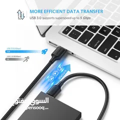  3 UGREEN US128 USB 3.0 Male to Male Cable-2M كيبل وصلة يو اس بي طول 2 متر