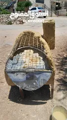  12 فرن طابون متحرك لشوي صواني وخبز ع حصى متنقل طول 85 العرض 65 صاج مقلفن بشتغل ع حطب وع غاز