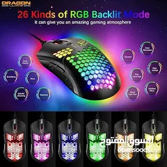  9 ماوس جيمنغ مضيئ رجب من دراغون وور Dragonwar G-25 Mouse RGB Gaming Mouse