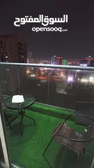  1 شقة غرفتين وصاله واتنين حمام للايجار الشهر ببرج النعيمية وان تاور.  For monthly rent in Ajman, two r