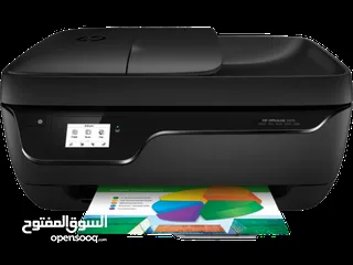  5 طابعات hp ملونة ويرلس مع سكانر وحبر جديد اصلي