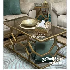  15 طاولات سفرة  طاولات وسط  طاولات سيرفس  مداخل
