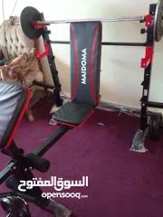  16 بنش حديد  عادي مايل بايسبس كتاف  خلفي امامي نادي متكامل ضهر سحب رقبه  لاس كل التمارين ارجل امامي خلف