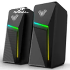  11 سماعات كمبيوتر جيمنغ  مضيئة مميزة  Aula Speaker N-521 Gaming RGB Lights OG
