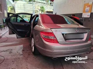  9 مرسيدس c200 2008 اصلي افنجارد فل الفل  لون شمباني مميز