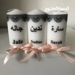  3 شمعة بطبعة من اختيارك