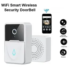  1 جرس البيت الذكي مع كاميرا wifi smart wirless security doorbell  يتم التركيب على الباب أو بجانب