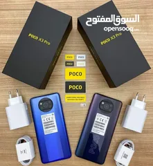  1 مستعمل  poco X3 pro رام 8 جيجا 256 أغراضة والكرتونه الأصلية متوفر توصيل