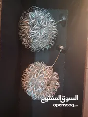  2 ثريات مشبك عدد 2 لون سكني