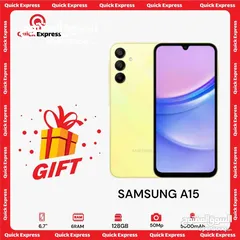  1 SAMSUNG A15 ( 128GB ) / 4 RAM NEW /// سامسونج ايه 15 ذاكرة 128 رام 4 الجديد