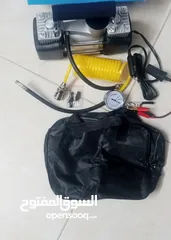  28 منفاخ الهمر راسين 2 سلندر مع عدة بنشر صندوق منفاخ الجمل نفخ عجل السياره منفاخ هواء عجال دواليب سياره