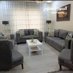  6 طقم كنب 9 مقاعد بحاله ممتازه مفصل تفصيل