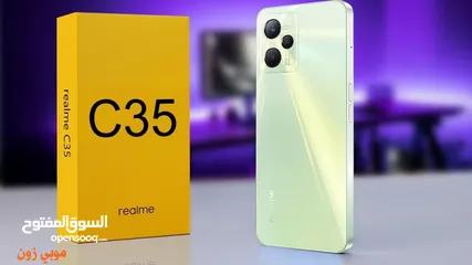  6 REALME C35 ( 128 GB ) / 4 RAM NEW /// ريلمي سي 35 ذاكره 128 جيجا الجديد