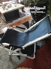  4 كرسي حديقه عالي الجوده والشكل انيق جدا وقابل للطي بحديد الكروم