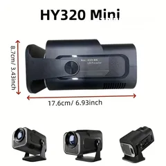  5 بروجكتر سينمائي منزلي وايرلس صغير وخفيف لمشاهدة الأفلام-Wireless HY320 Projector