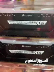  2 رامات من شركة corsai 16g(8*2) سرعة 4000mhz DDR4 السعره 50الف قفل