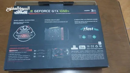  3 Asus NVIDIA Cerberus GTX1050 TI oc overclock 4GB مكسور السرعة مصنعياً فيه مجال بشيء بسيط