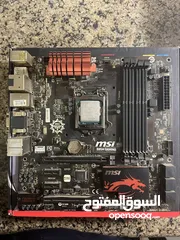 4 قطع كمبيوتر CPU Intel Core i5 4th Generation - Motherboard B85M GAMING - Ram 8&4 DDR3