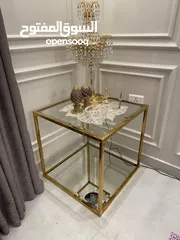  2 طاوله وسط وطاولتين كورنر و وسيرفيس