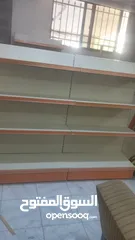  3 رفوف مزدوجة وسطية ورفوف حائطية عابدين للبيع