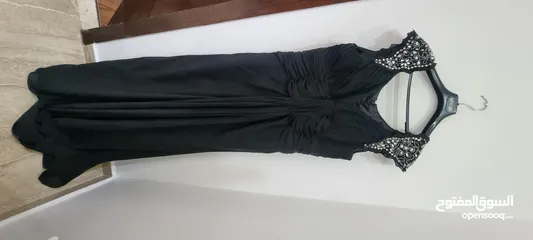  1 فستان اسود طويل سايز uk 16-18