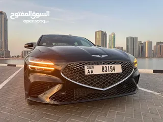  7 للأيجار سيارة جنيسيس  Genesis G70 -2023 فول مواصفات  - متوفر اللون الأسود 2023 و اللون الفضي 2023