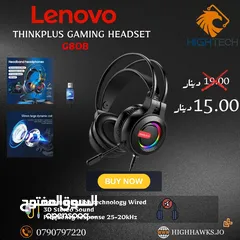  2 Lenovo G60 GAMING WIRED HEADSET-سماعات.