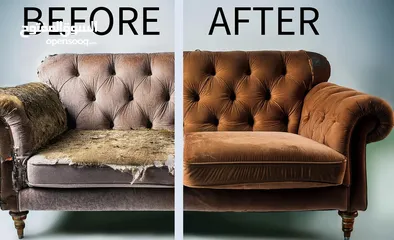  8 our factory work is repair sofas. you give me old sofas. 4.5 days after i  give you new brand sofas