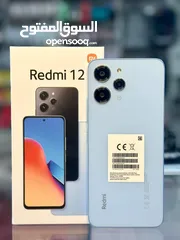  1 مستعمل اخو الجديد Redmi 12 شاومي رام 16 جيجا 128 و 256 أغراضة والكرتونه الأصلية متوفر توصيل