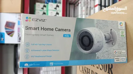  3 كاميرا مراقبة واي فاي ازفيز عالية الدقة  EZVIZ H3C Camera 1080 FullHD 4MP AI Powered